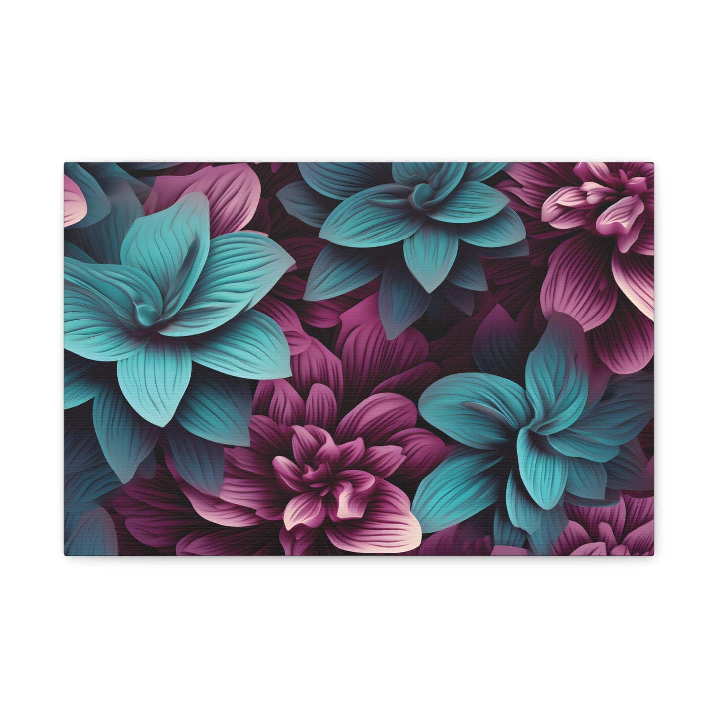 3D Flowers Gallery Wraps