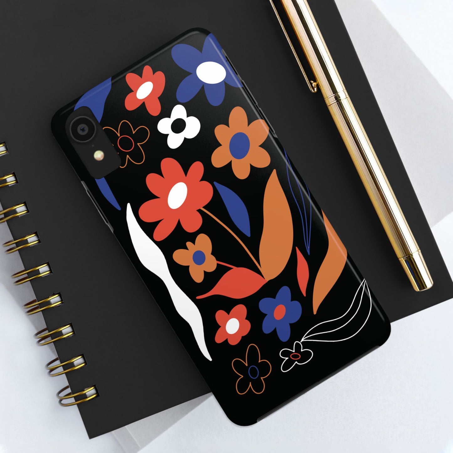 Phone Case, Floral Design, Protective Case, Cover, Strong, Durable, Custom Shell