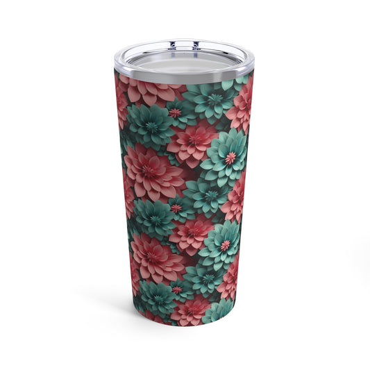 3D Flowers tumbler 20oz