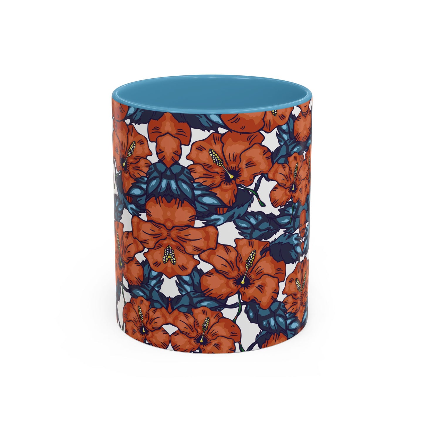 Floral Accent Coffee Mug