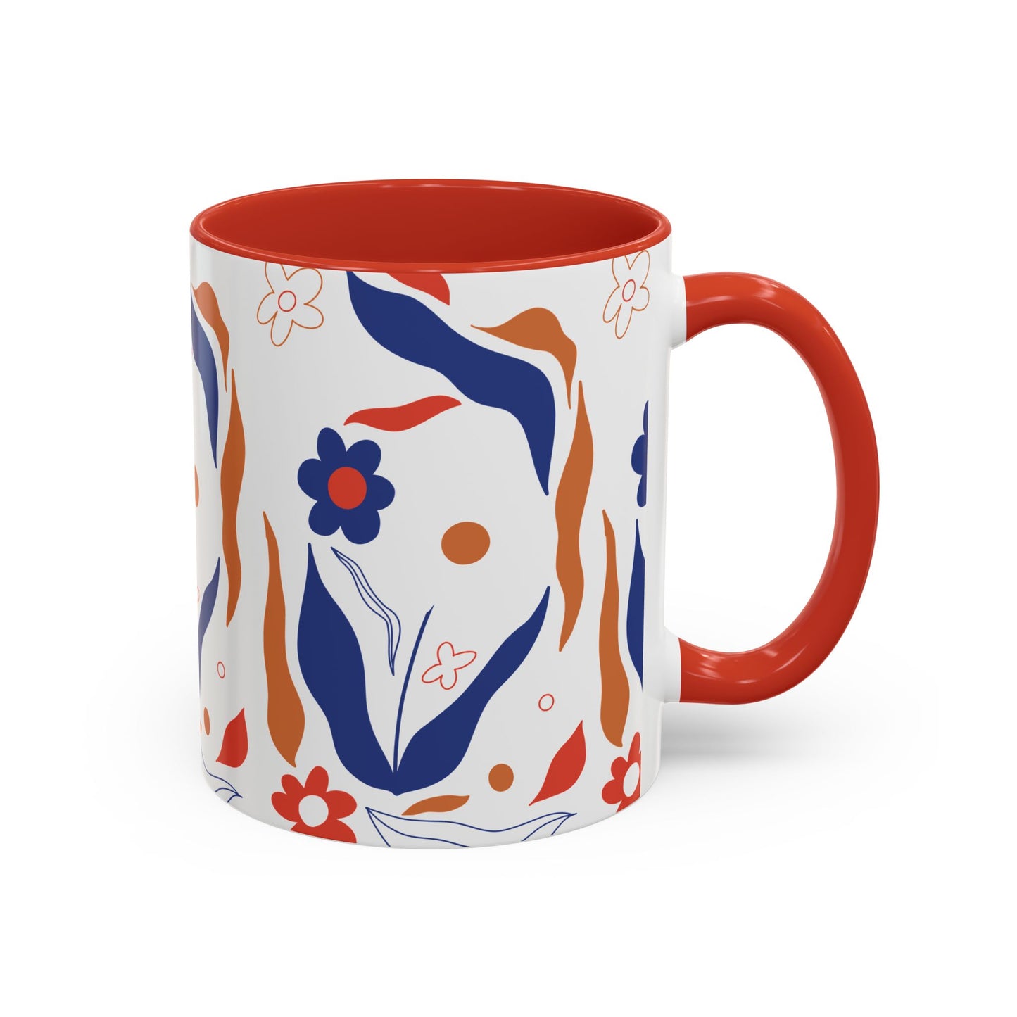 Floral Accent Coffee Mug