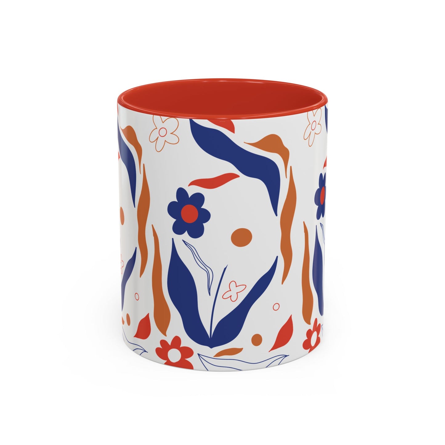 Floral Accent Coffee Mug