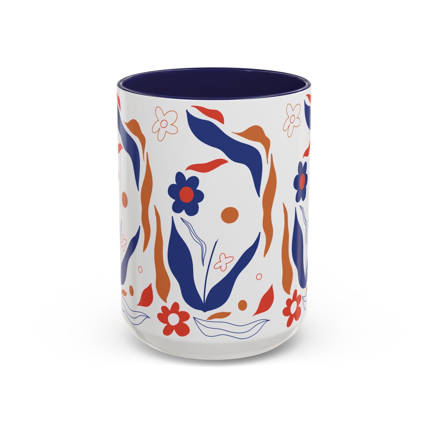 Floral Accent Coffee Mug