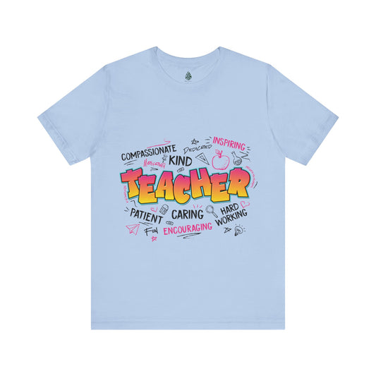 Teacher Unisex Jersey Short Sleeve Tee|Gift|Gift for lover|Gift for Mom|Gift for Girlfriend|Gift for Wife|Gift for Teacher|Teacher