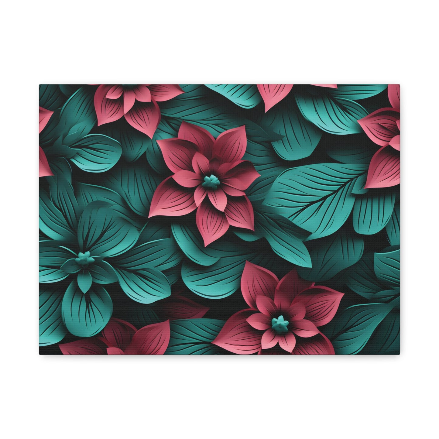 3D Flowers Gallery Wraps