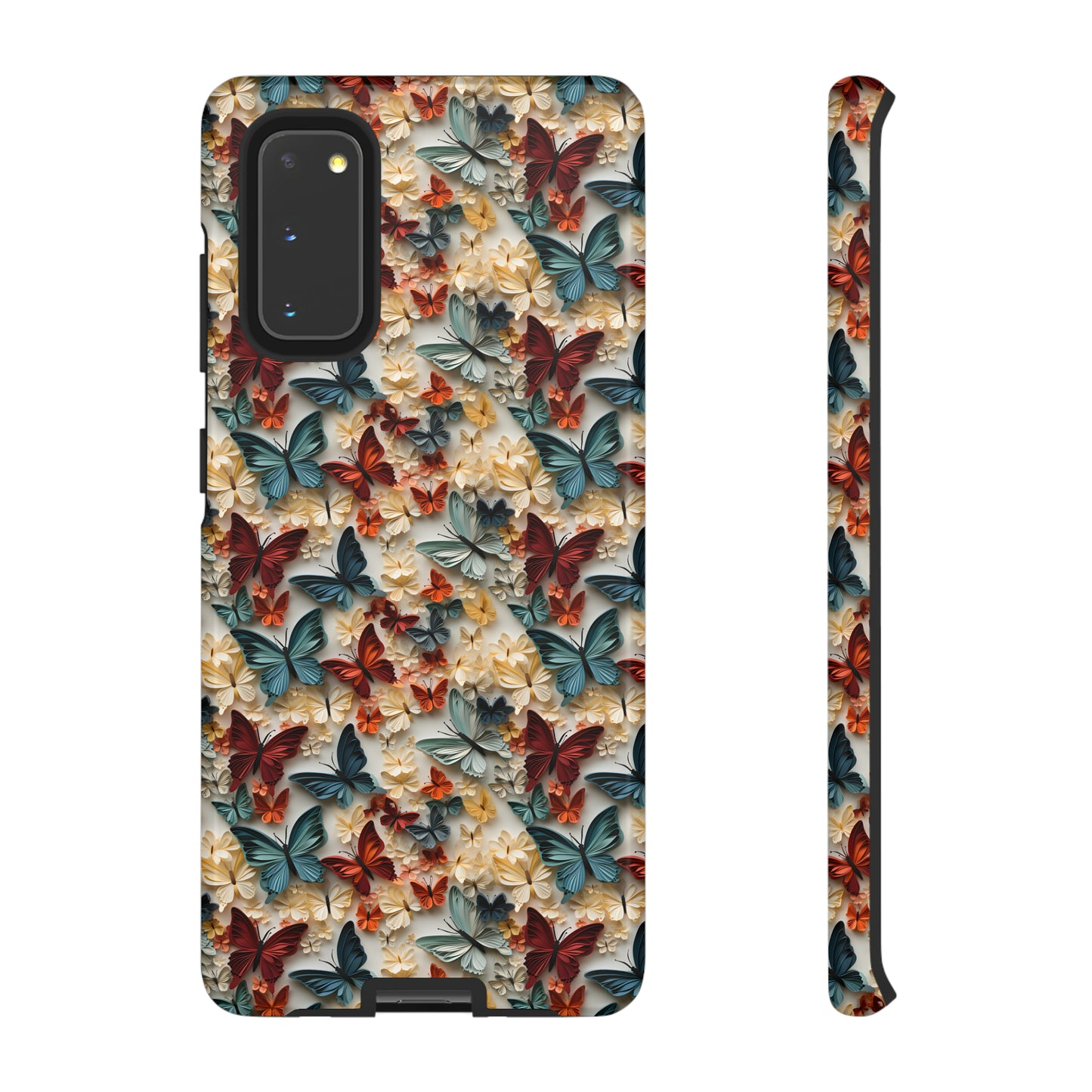 3D Butterflies and Flowers Tough Cases