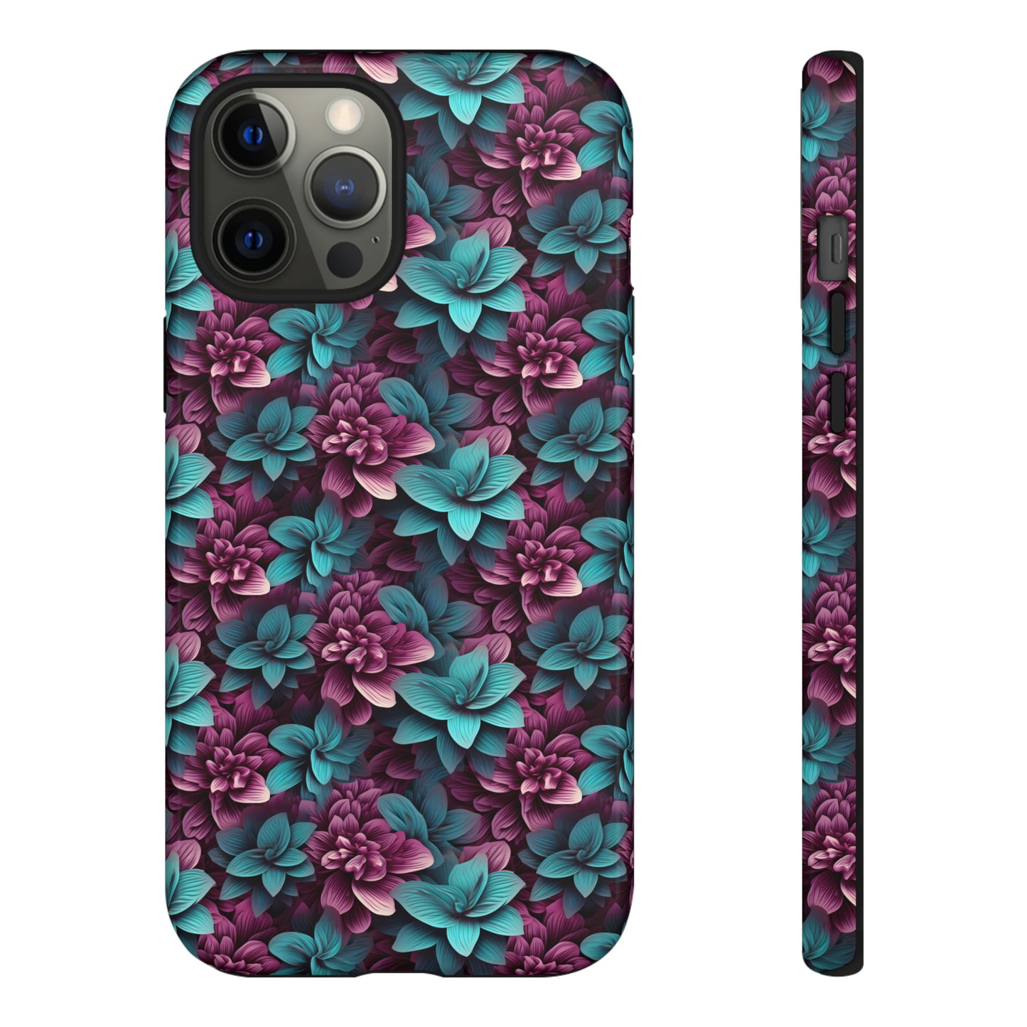 3D Flowers Tough Cases