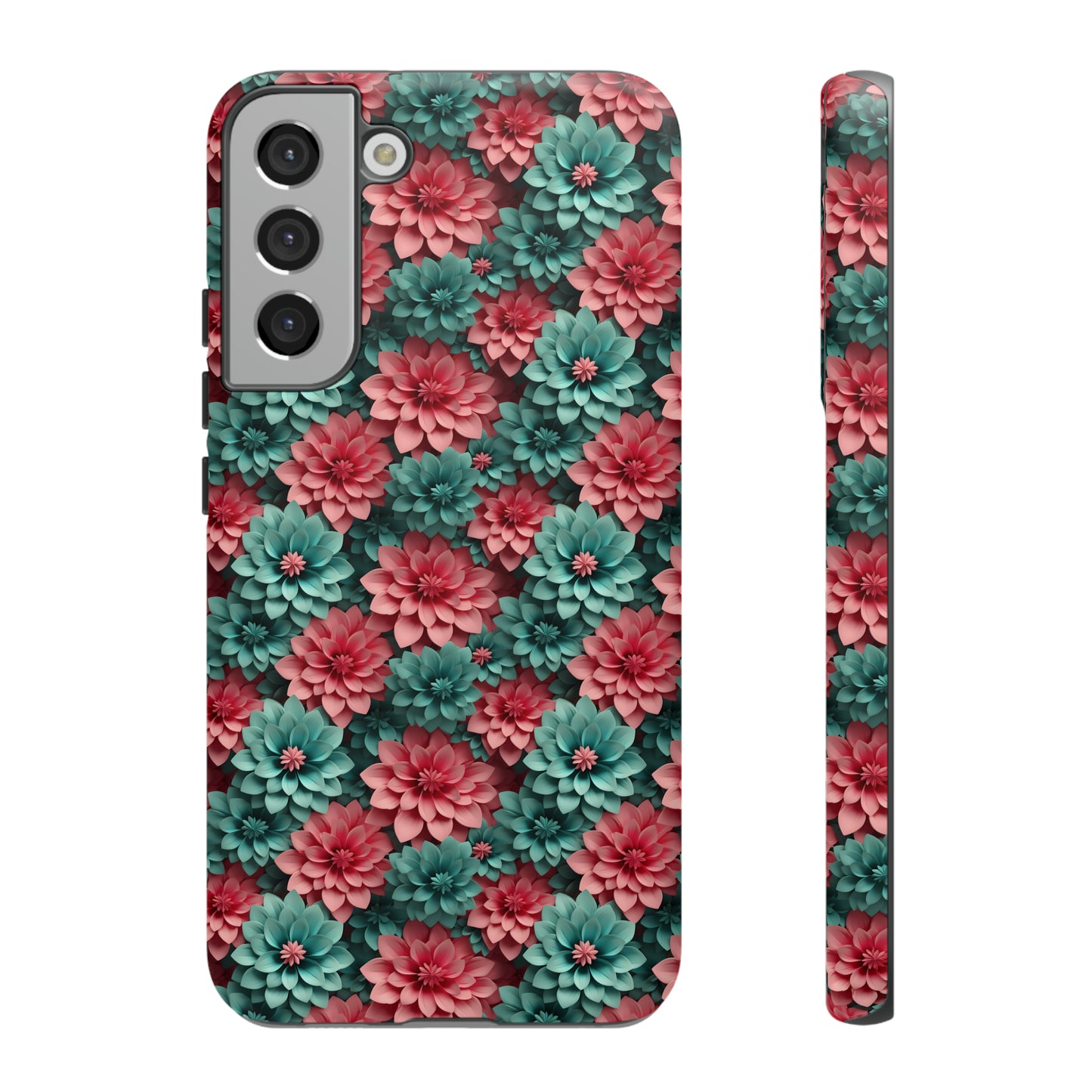 3D Flowers Tough Cases