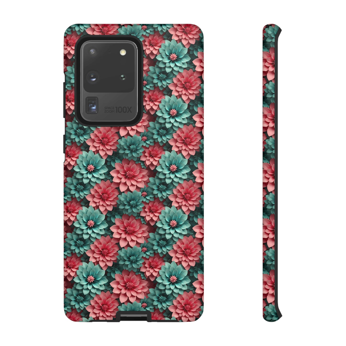 3D Flowers Tough Cases