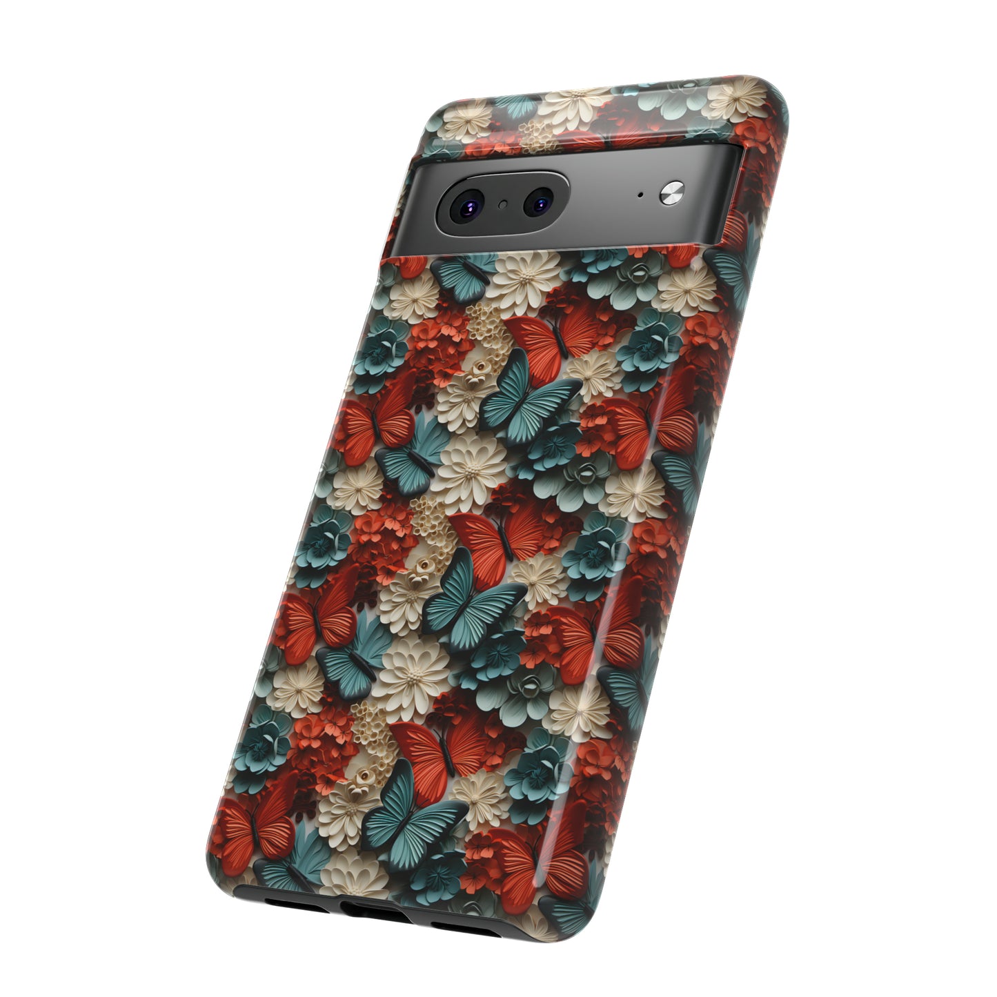 3D Butterflies and Flowers Tough Cases