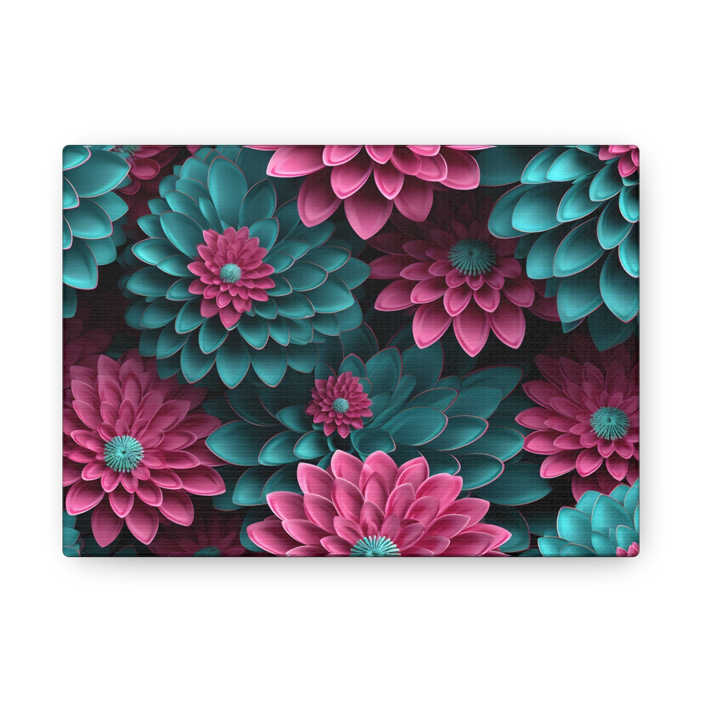 3D Flowers Gallery Wraps