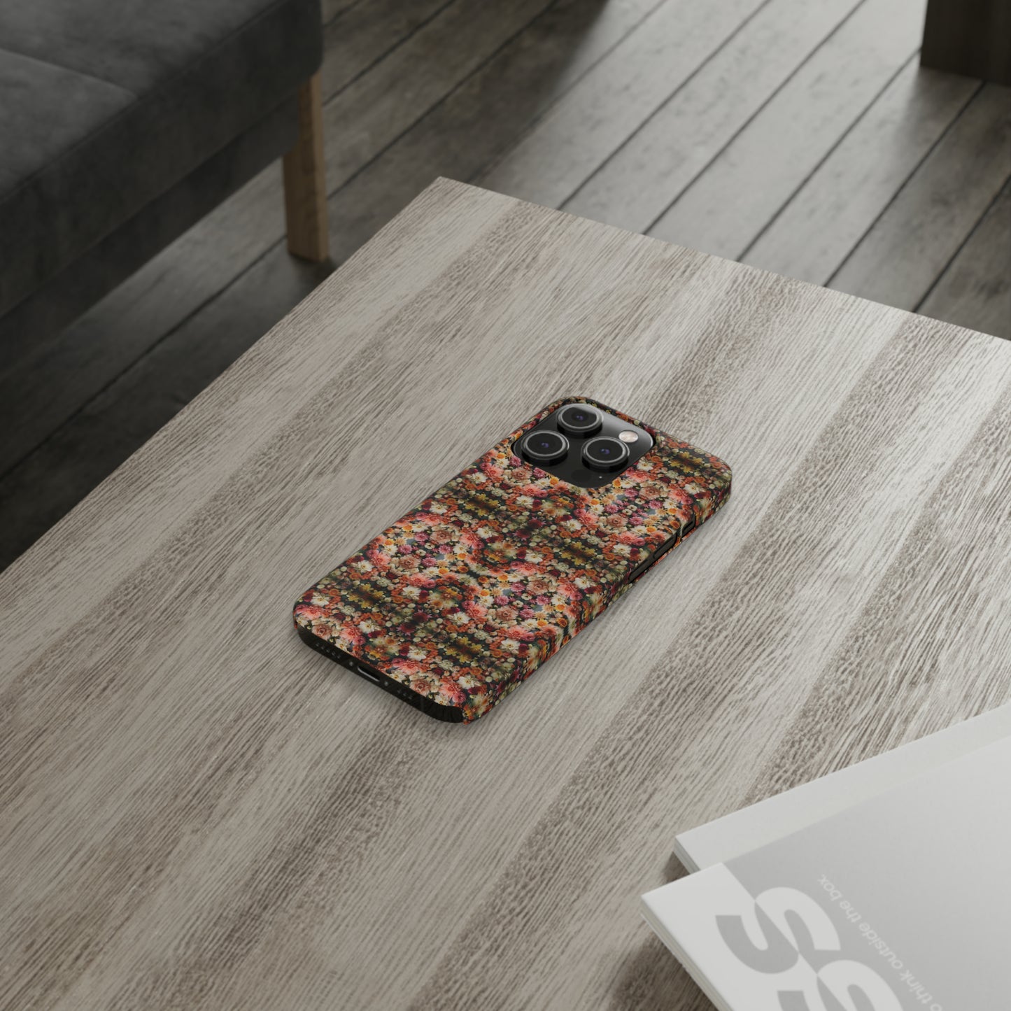 3D Flowers Pattern Slim Phone Cases