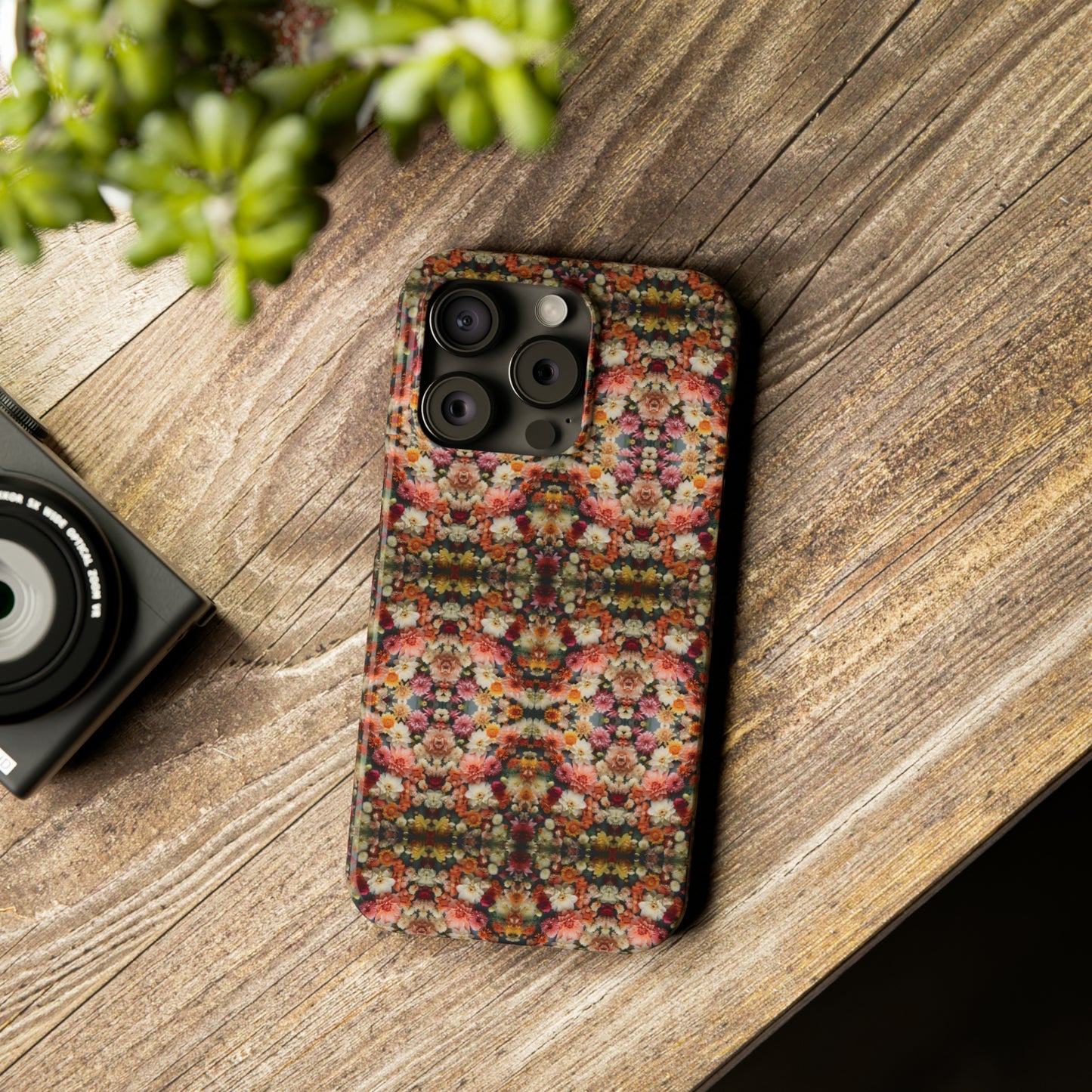 3D Flowers Pattern Slim Phone Cases