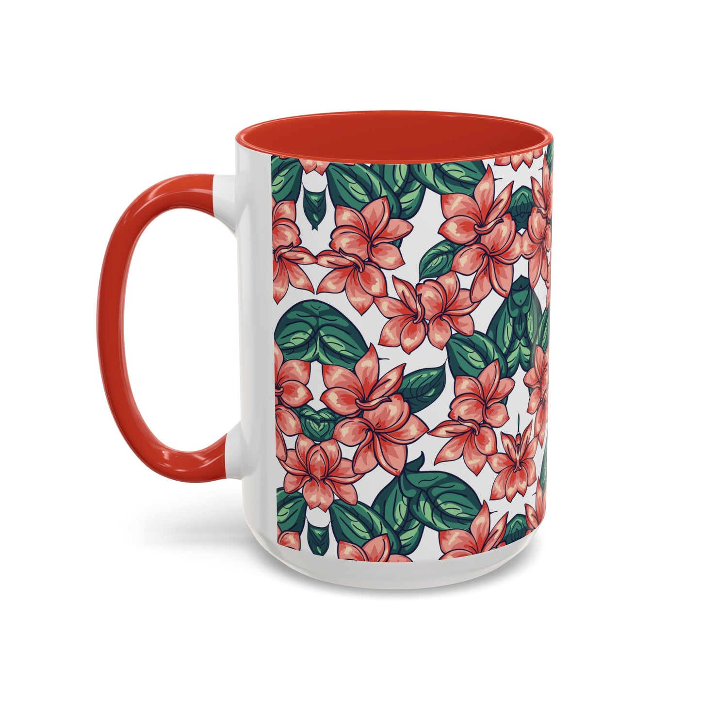 Floral Accent Coffee Mug