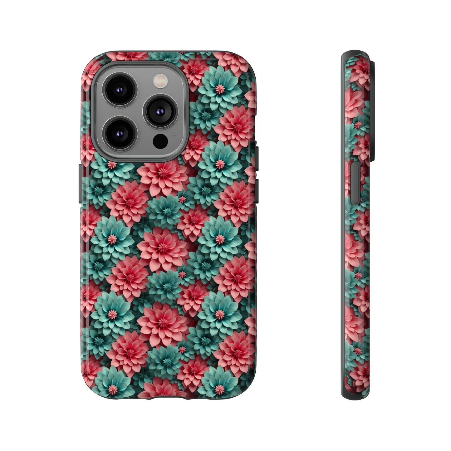 3D Flowers Tough Cases