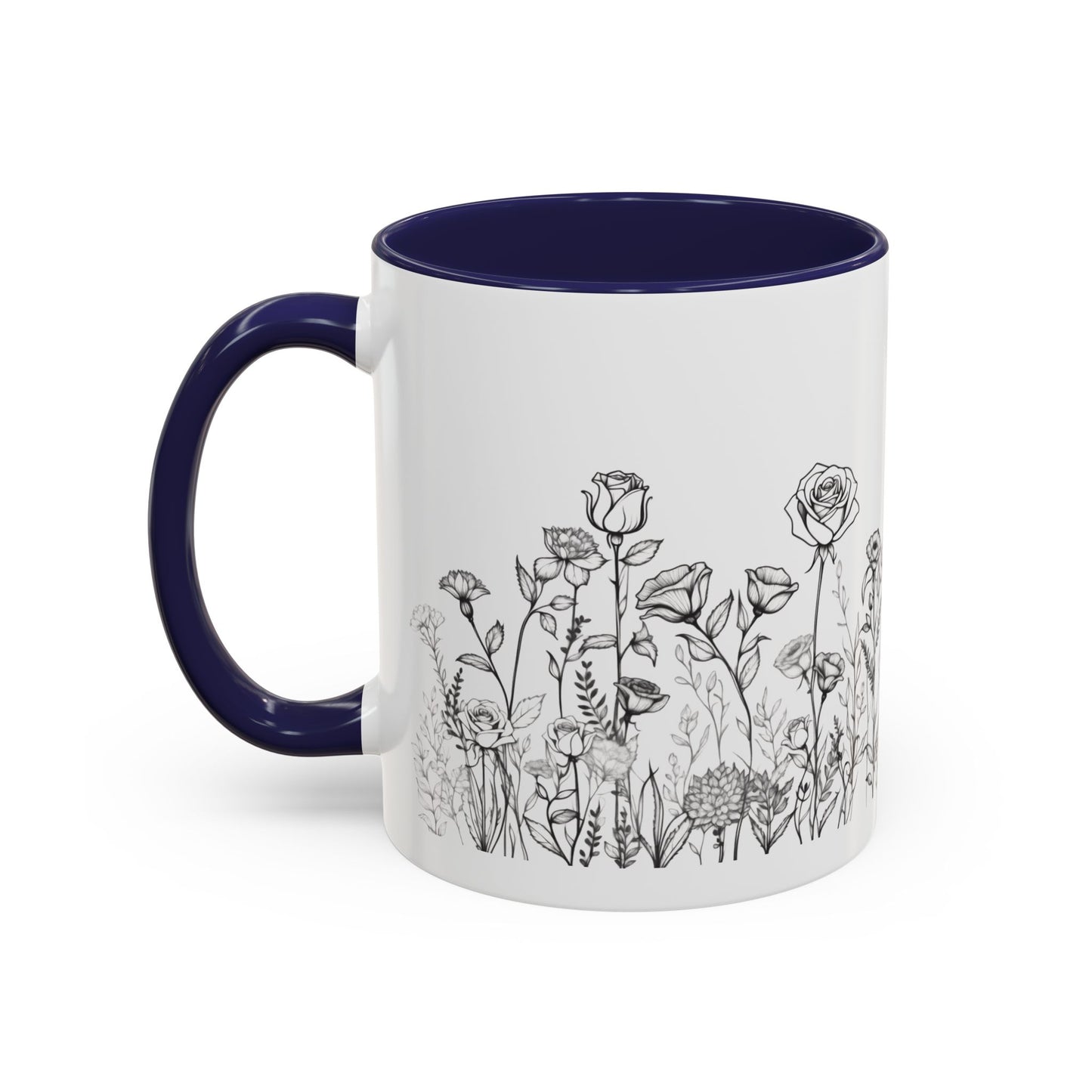 flowers Accent Coffee Mug (11, 15oz)