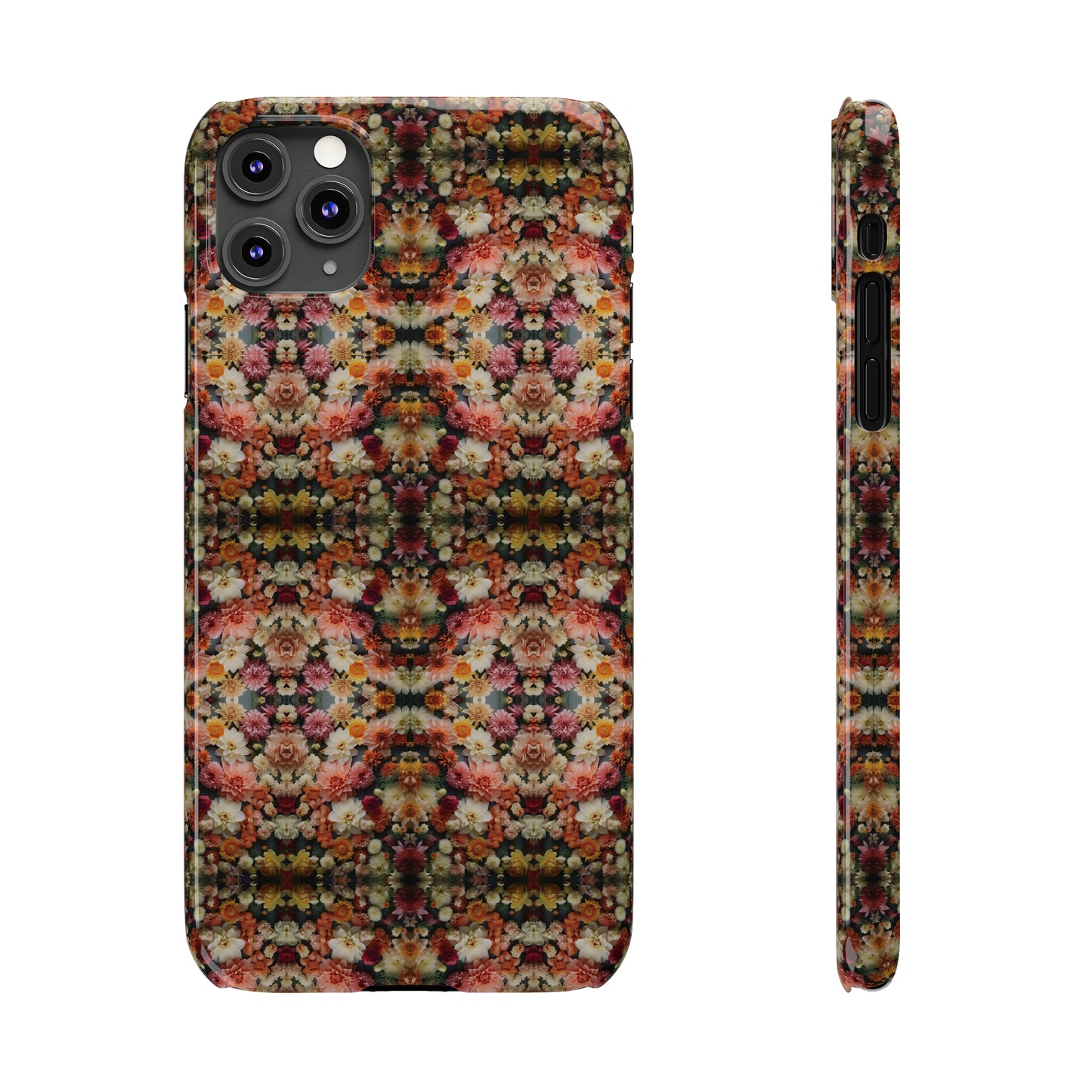 3D Flowers Pattern Slim Phone Cases