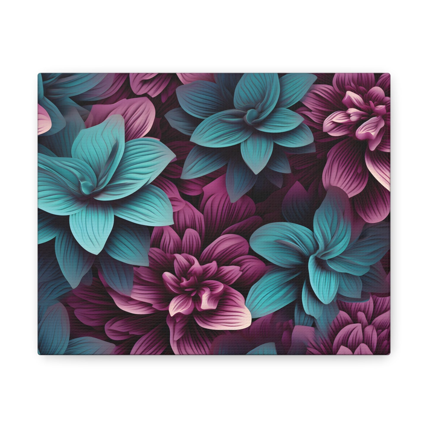 3D Flowers Gallery Wraps