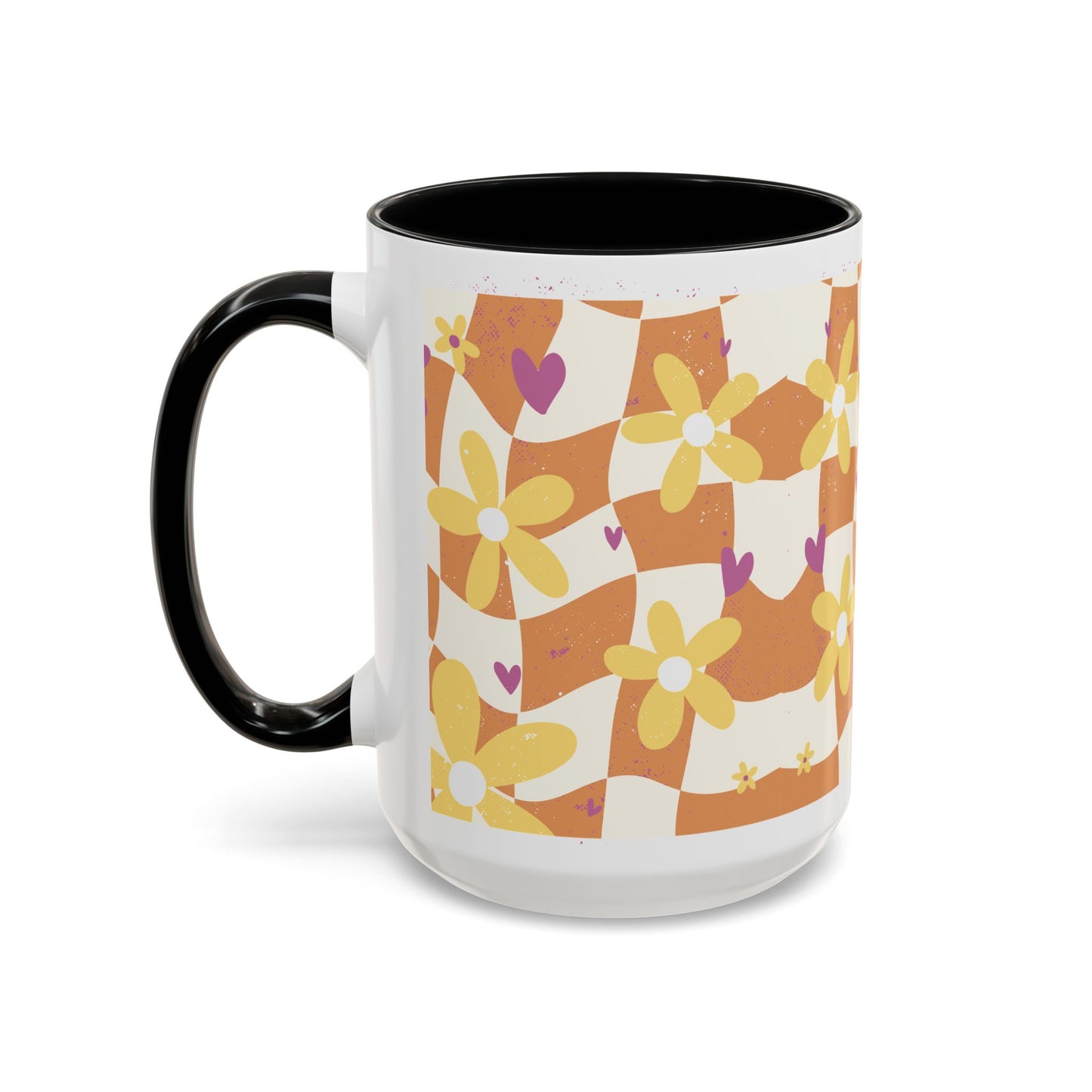 Floral Accent Coffee Mug