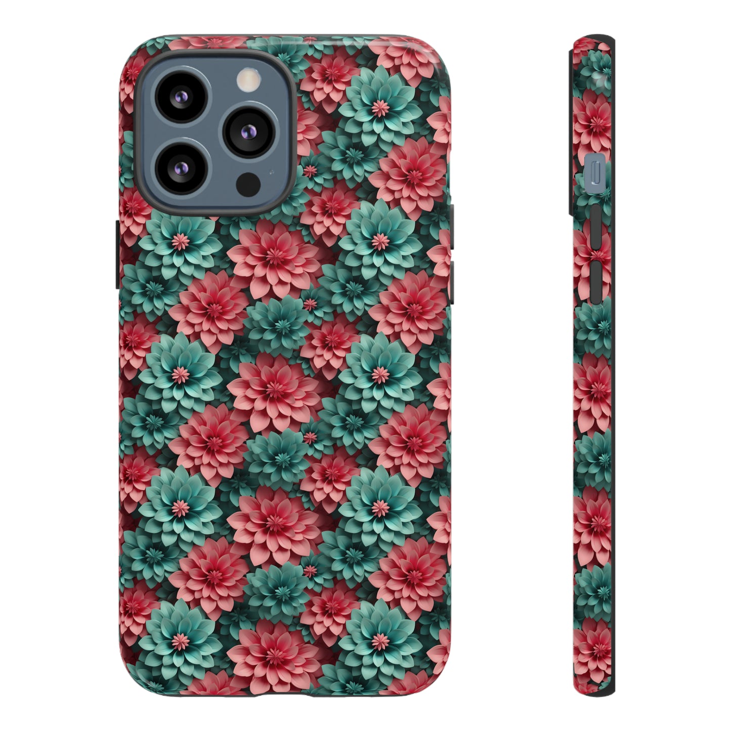 3D Flowers Tough Cases