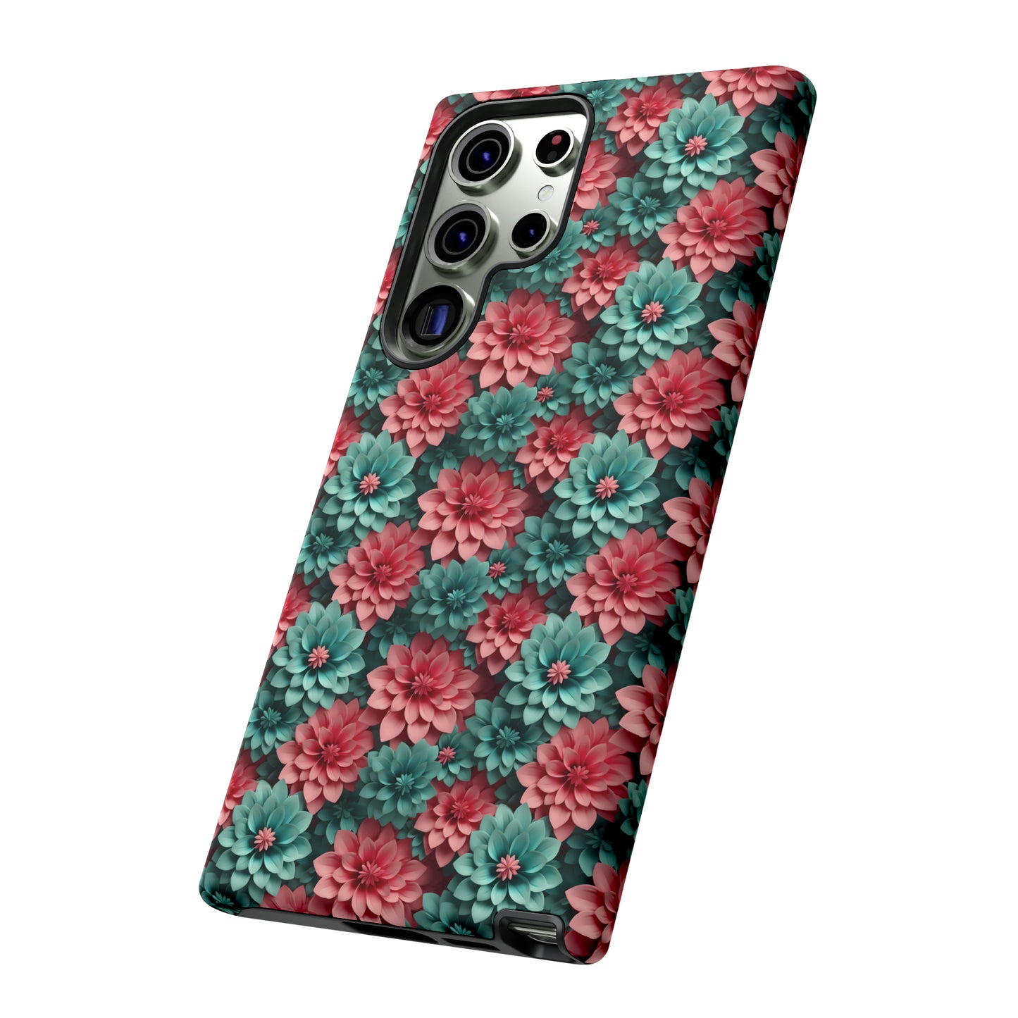 3D Flowers Tough Cases