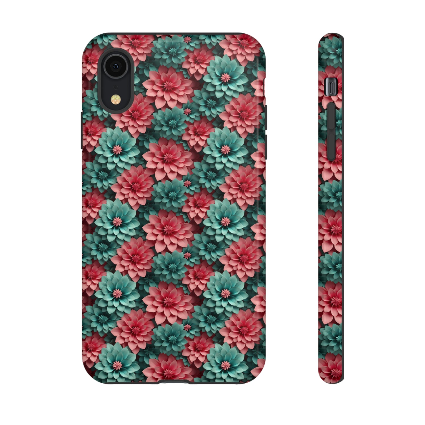 3D Flowers Tough Cases