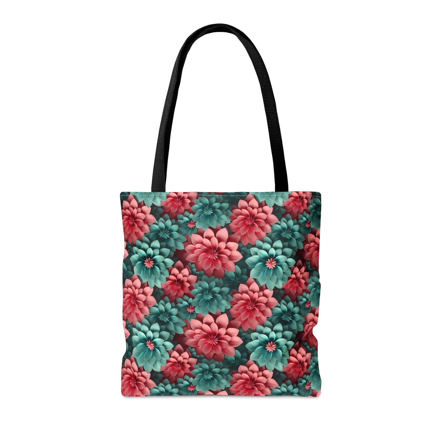 3D Flowers Tote Bag