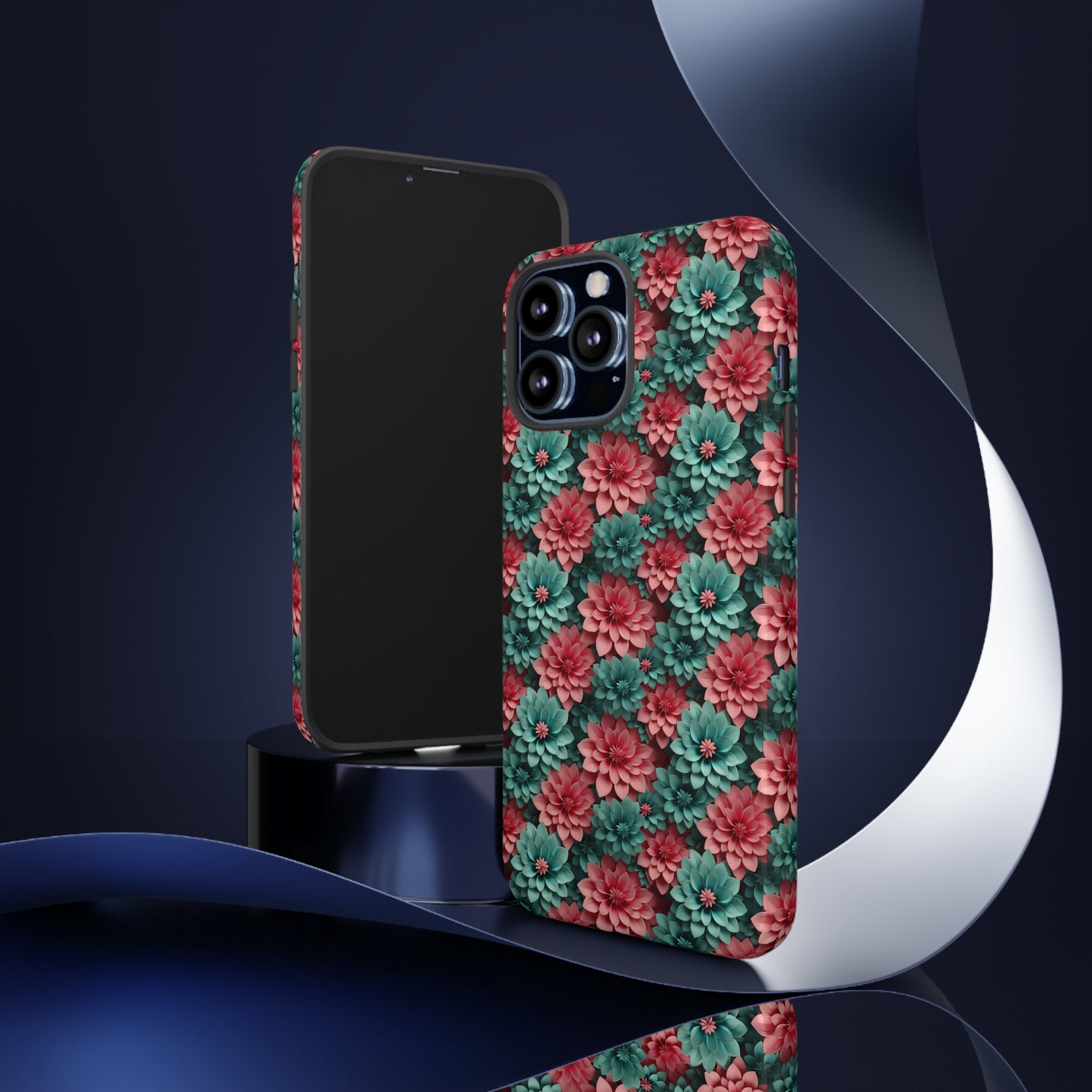 3D Flowers Tough Cases