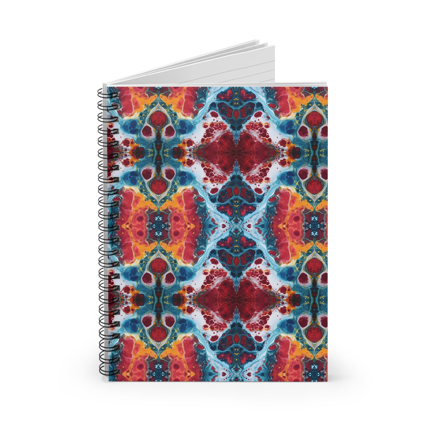 Colorful Paint Splatter Spiral Notebook - Ruled Line