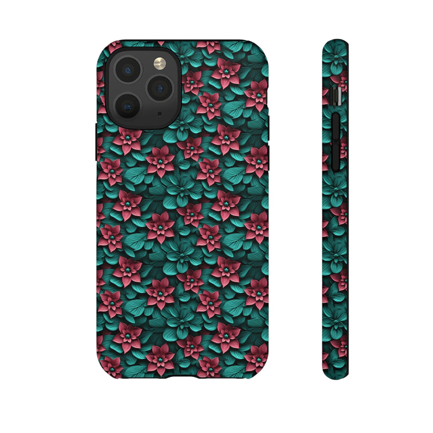 3D flowers Tough Cases