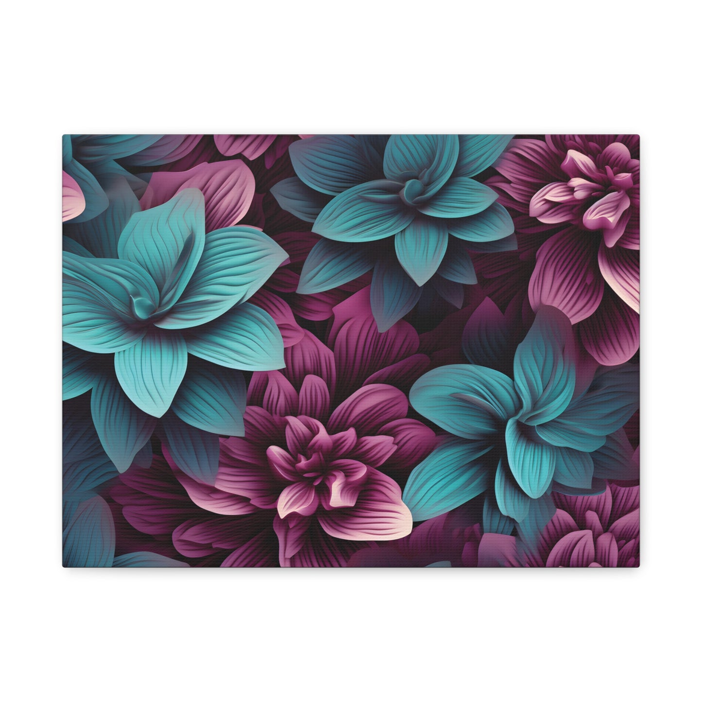 3D Flowers Gallery Wraps