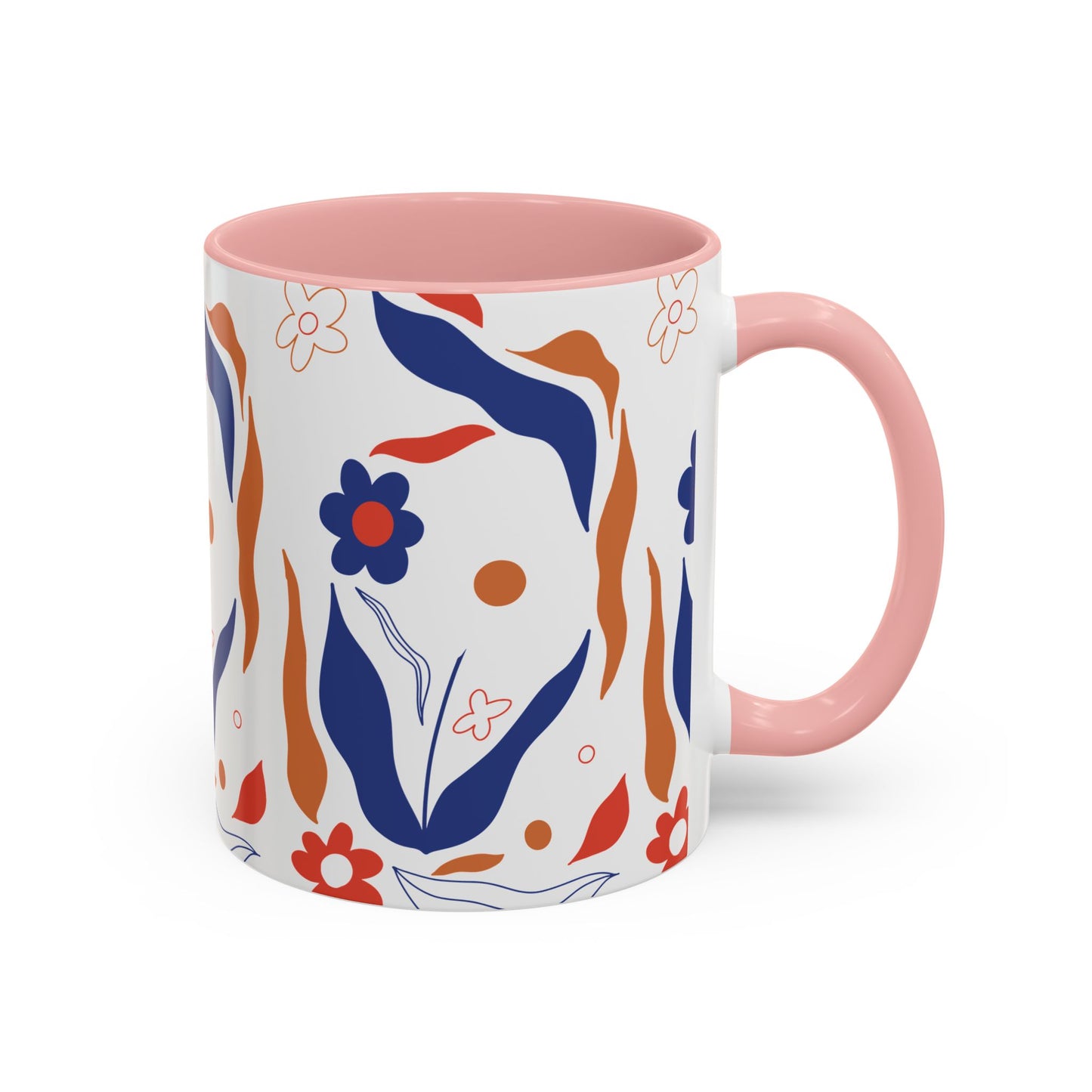 Floral Accent Coffee Mug