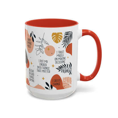 Morning Mindset Accent Coffee Mug