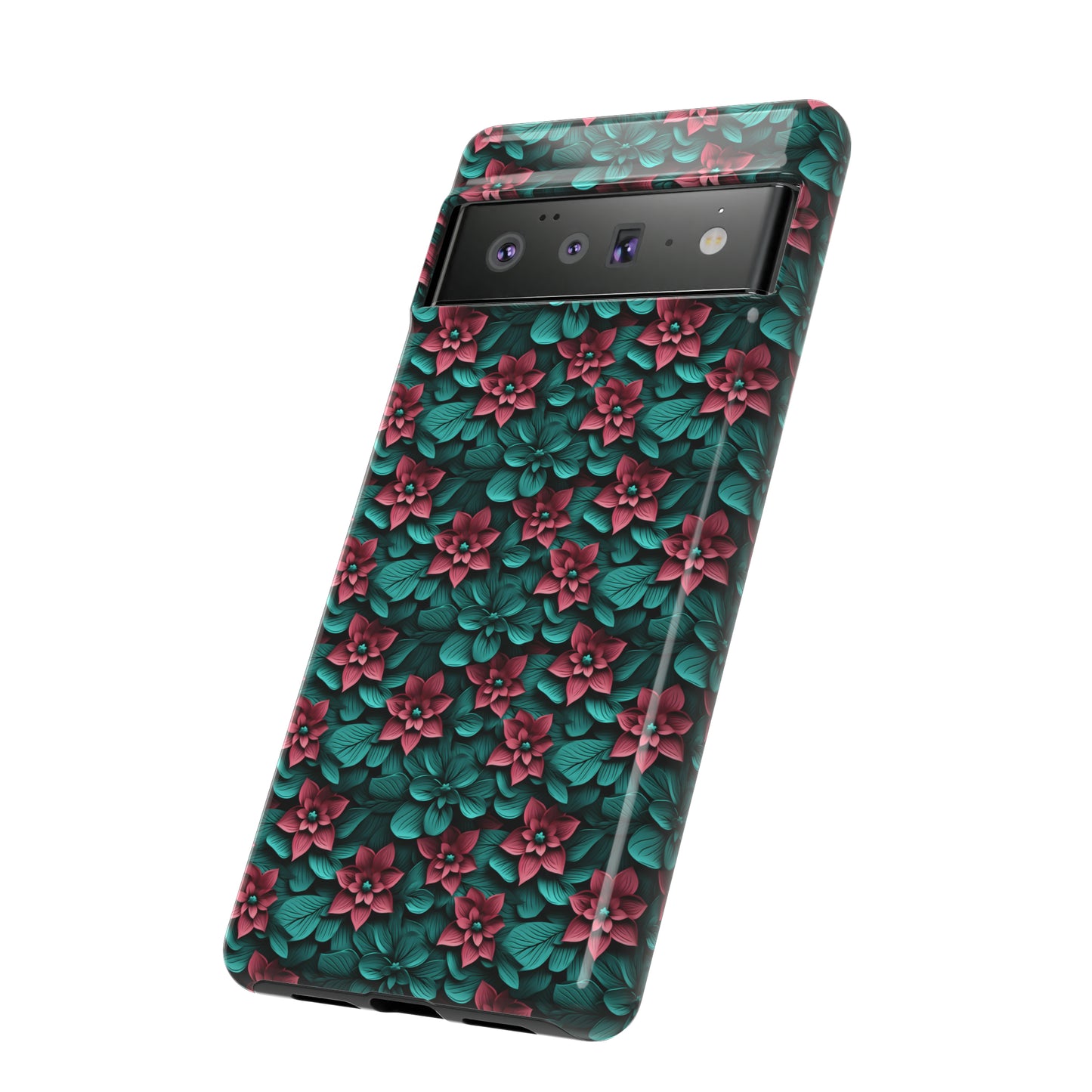 3D flowers Tough Cases