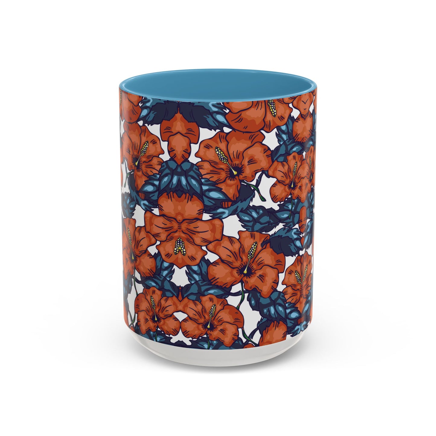 Floral Accent Coffee Mug