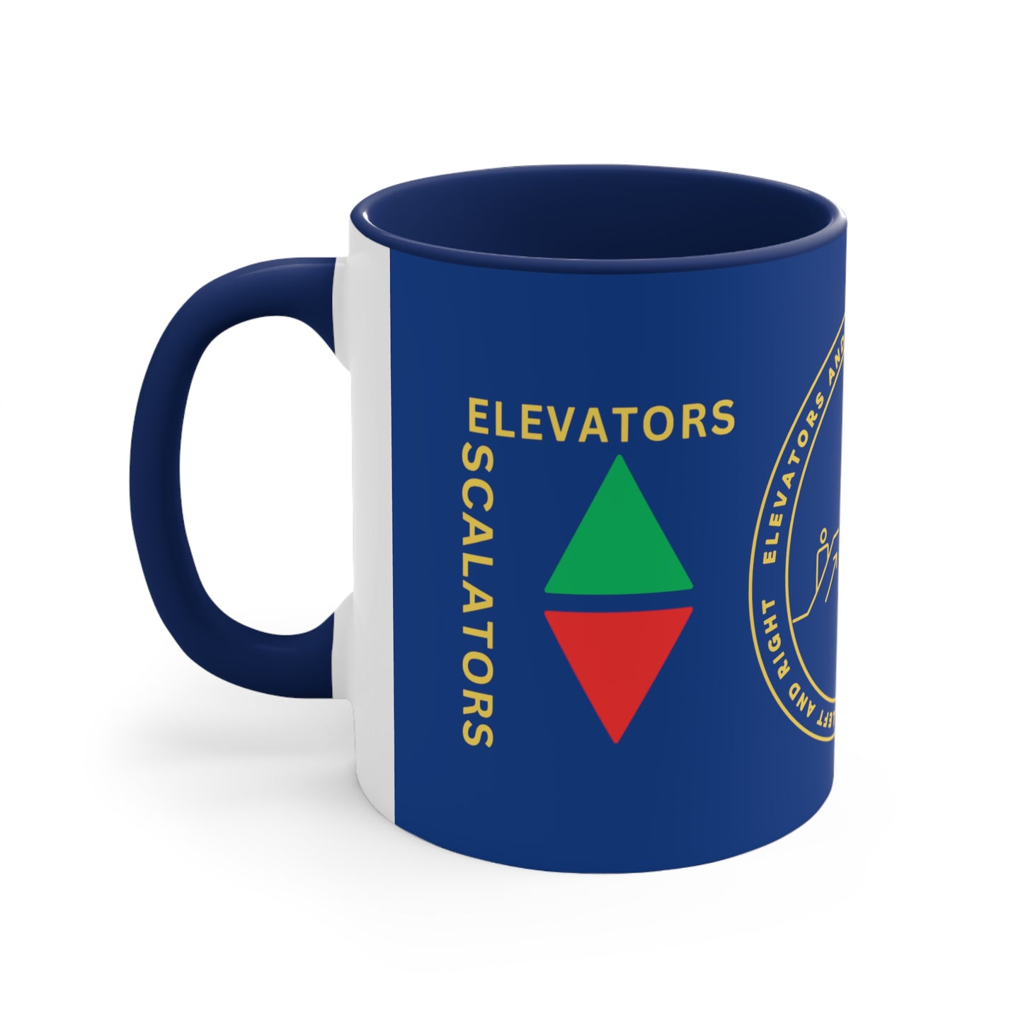 Elevators and Escalators Coffee Mug, 11oz