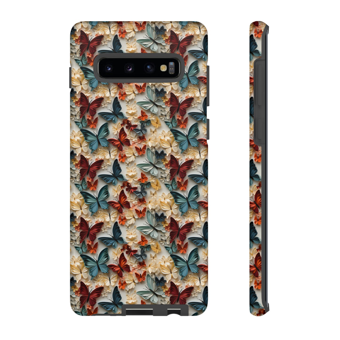 3D Butterflies and Flowers Tough Cases