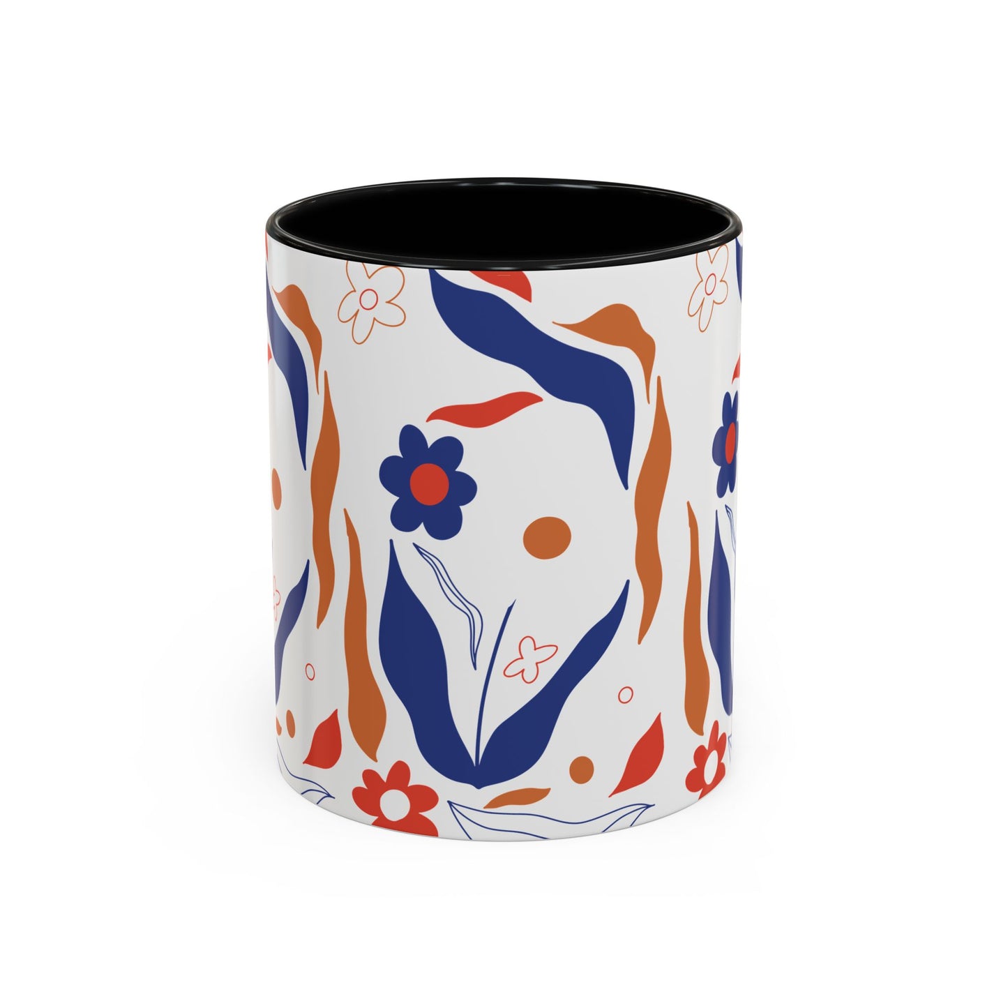 Floral Accent Coffee Mug