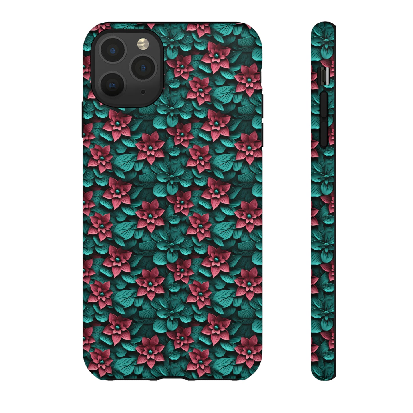 3D flowers Tough Cases