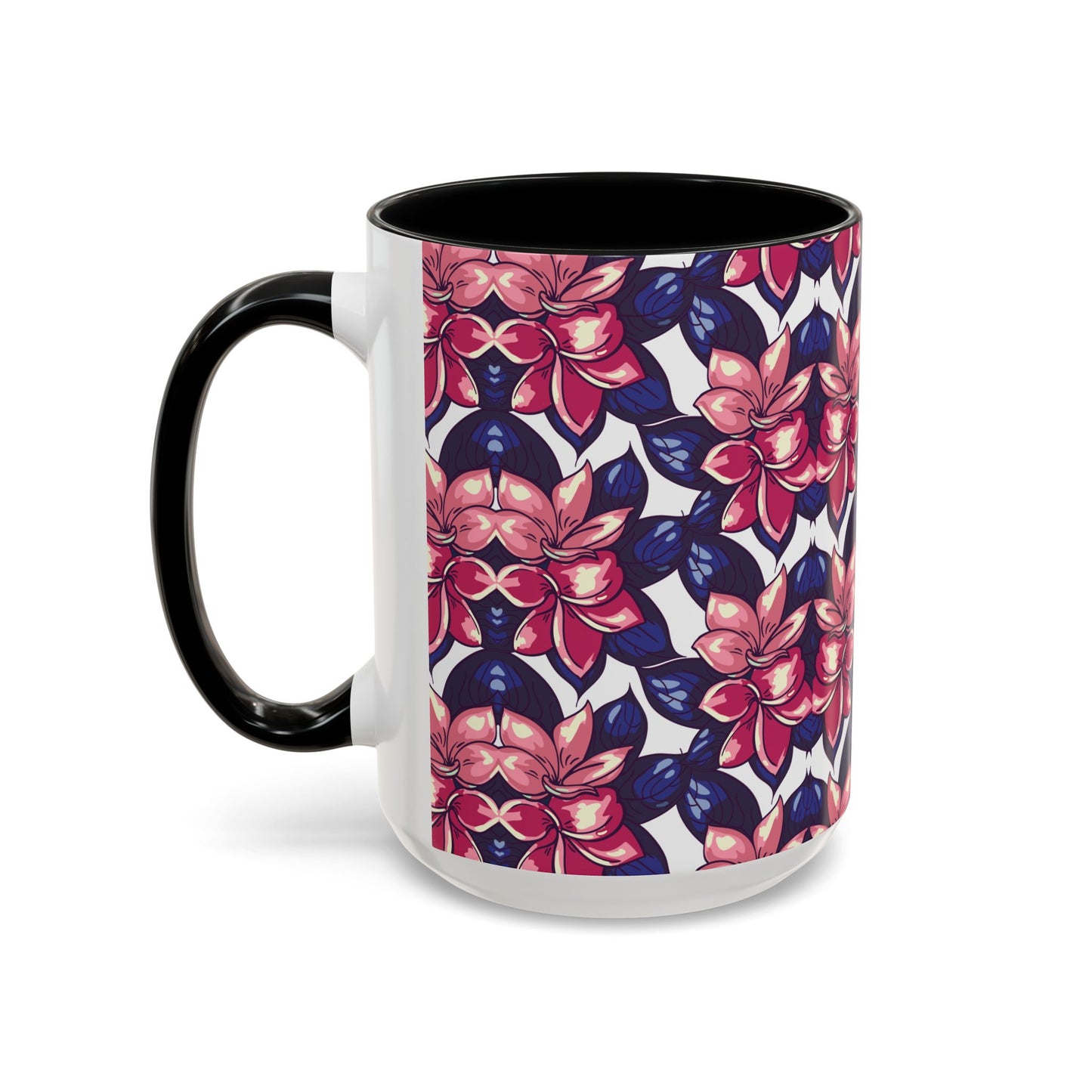 Floral Accent Coffee Mug