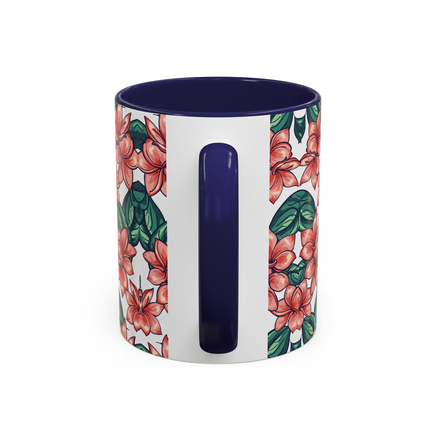 Floral Accent Coffee Mug