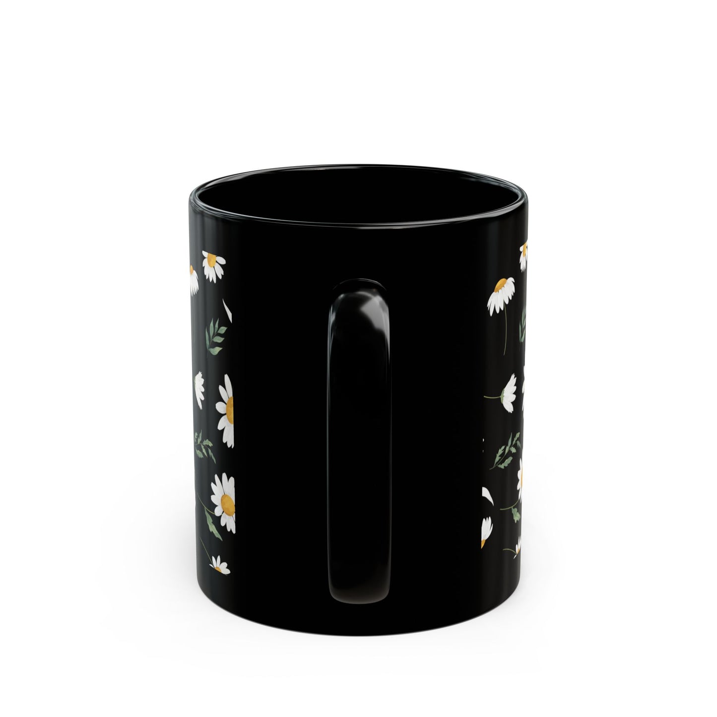 Flowers pattern Black Mug (11oz, 15oz)