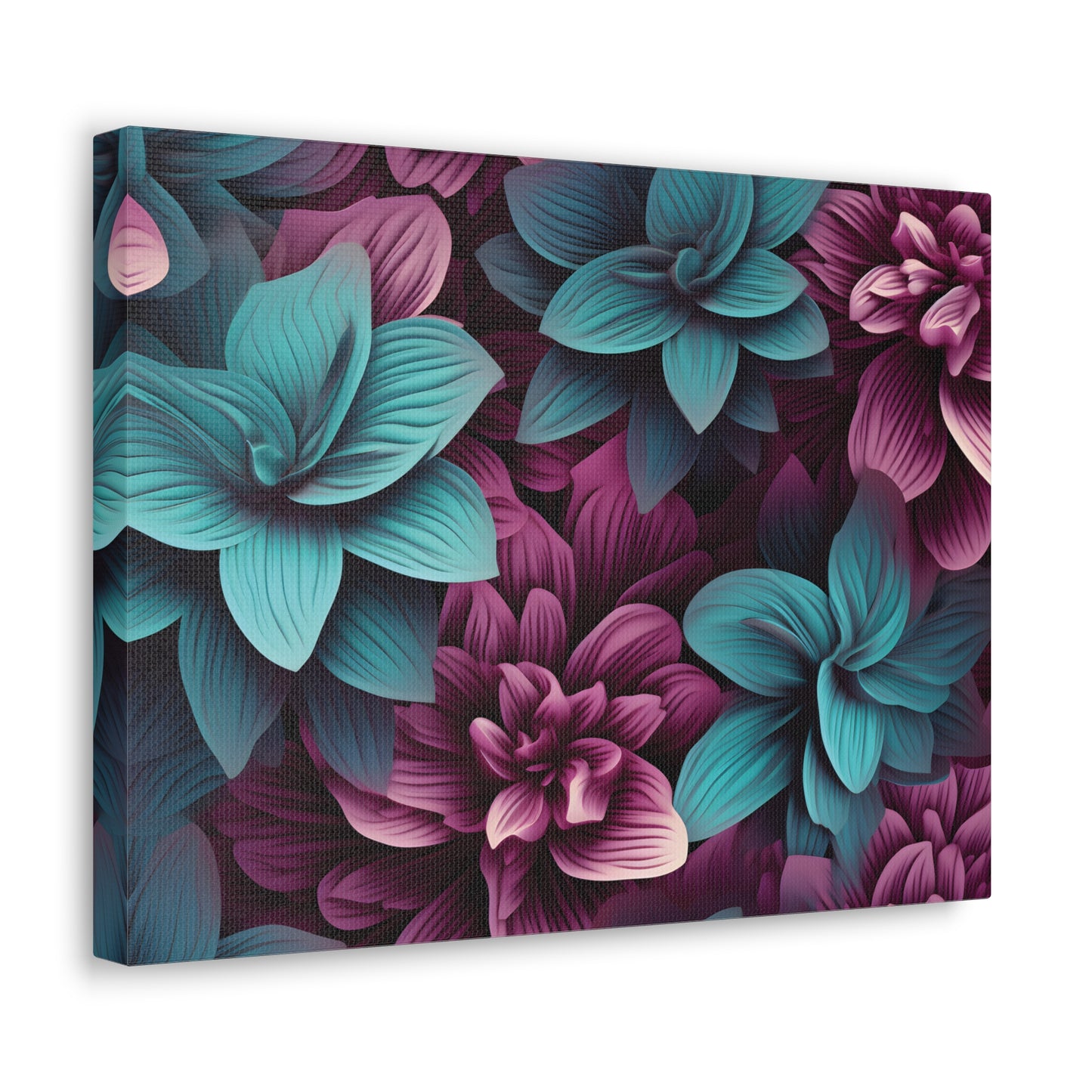 3D Flowers Gallery Wraps