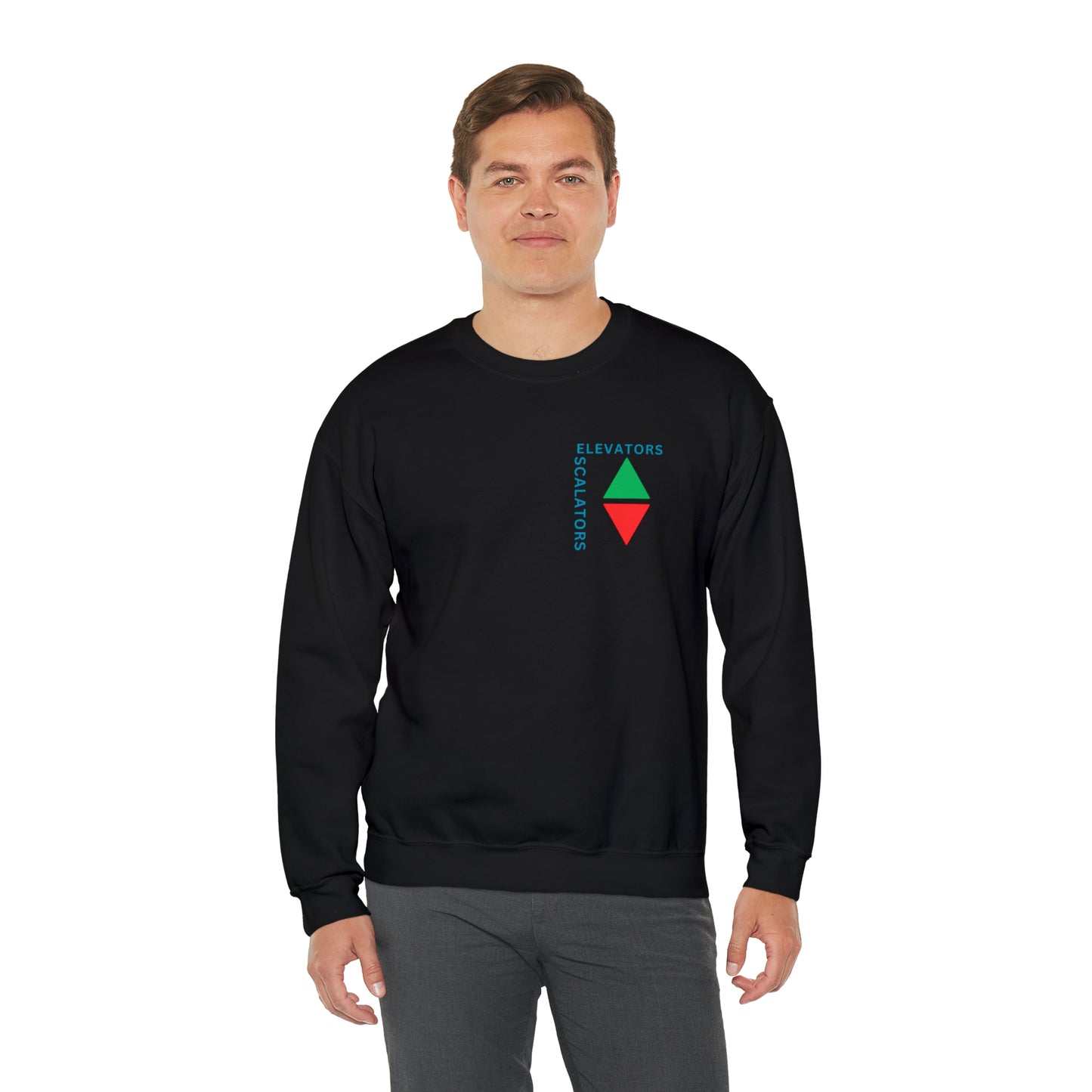 Elevators and Escalators Unisex Heavy Blend Crewneck Sweatshirt