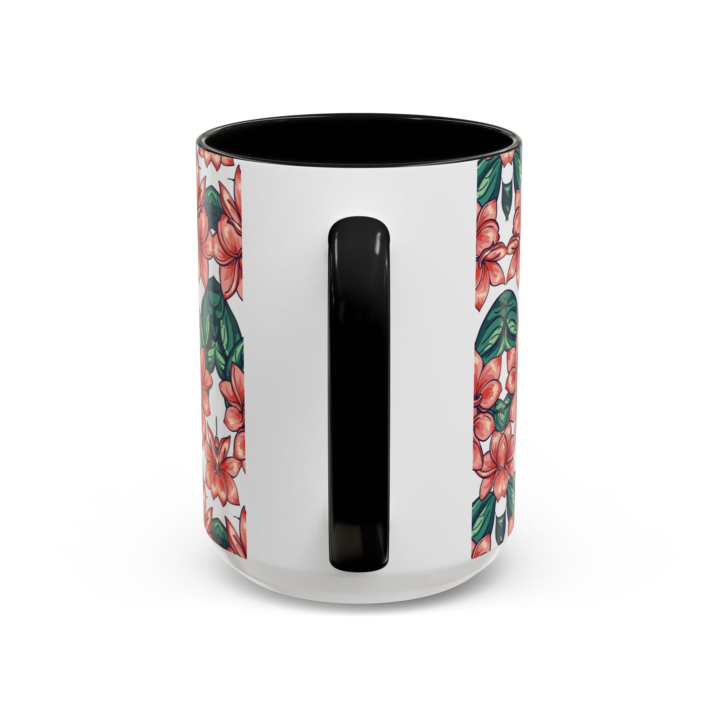 Floral Accent Coffee Mug