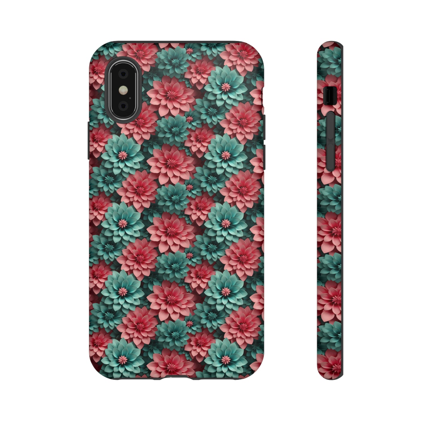 3D Flowers Tough Cases