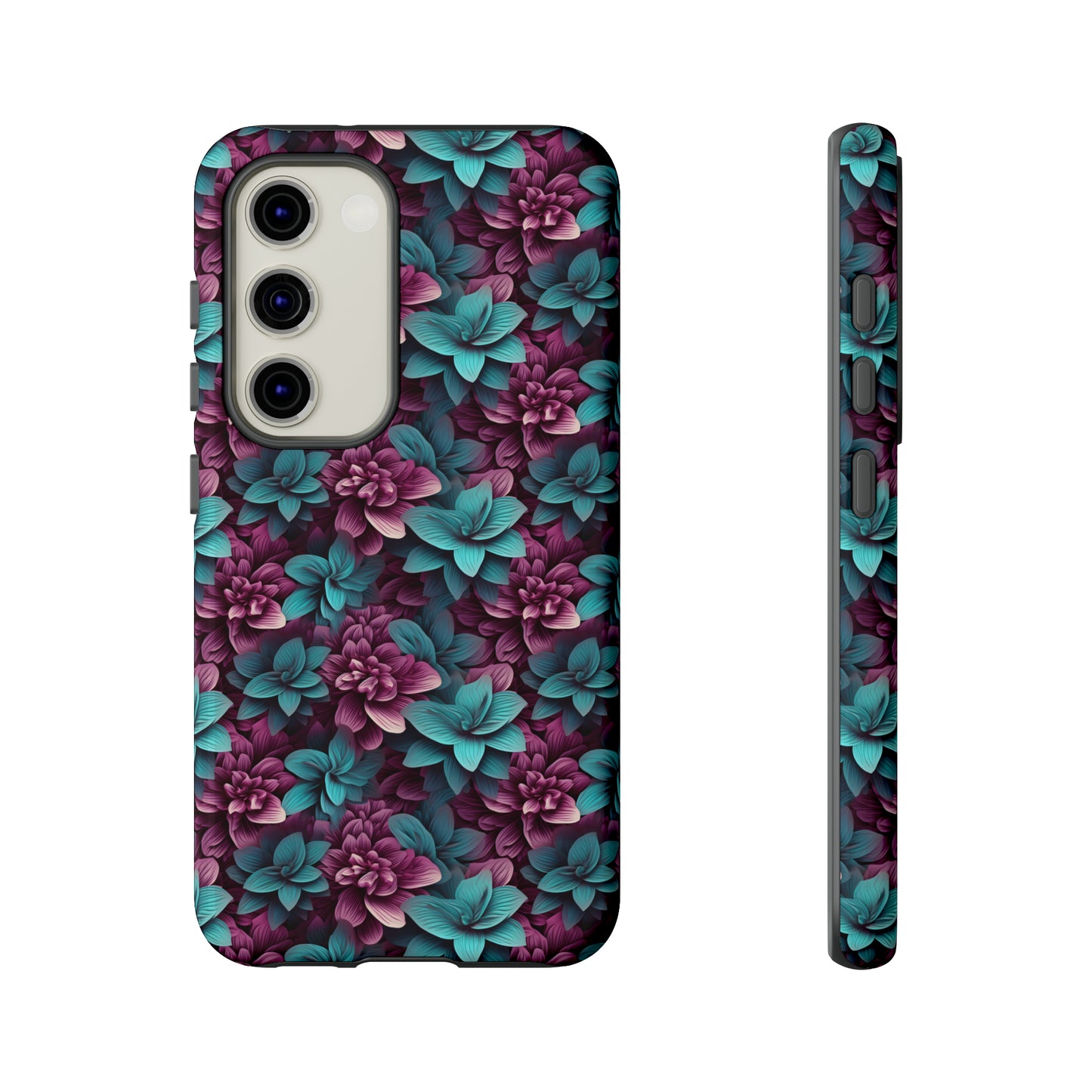 3D Flowers Tough Cases