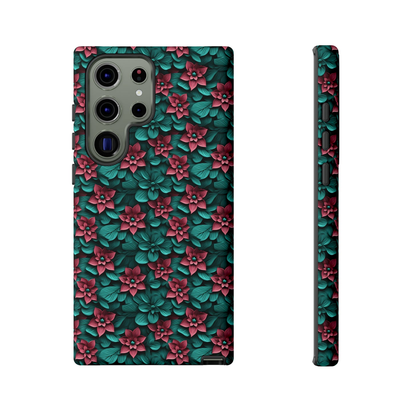 3D flowers Tough Cases