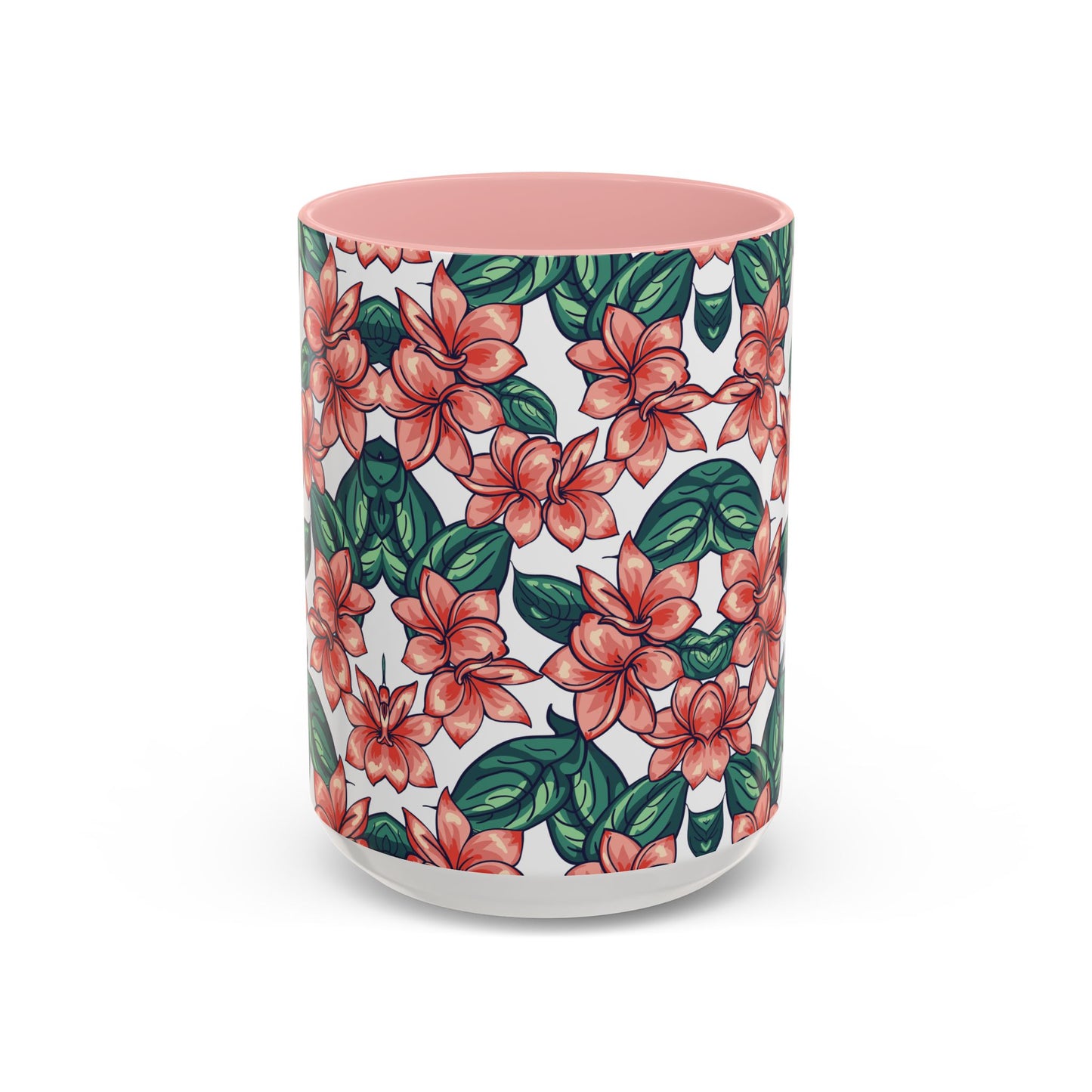 Floral Accent Coffee Mug