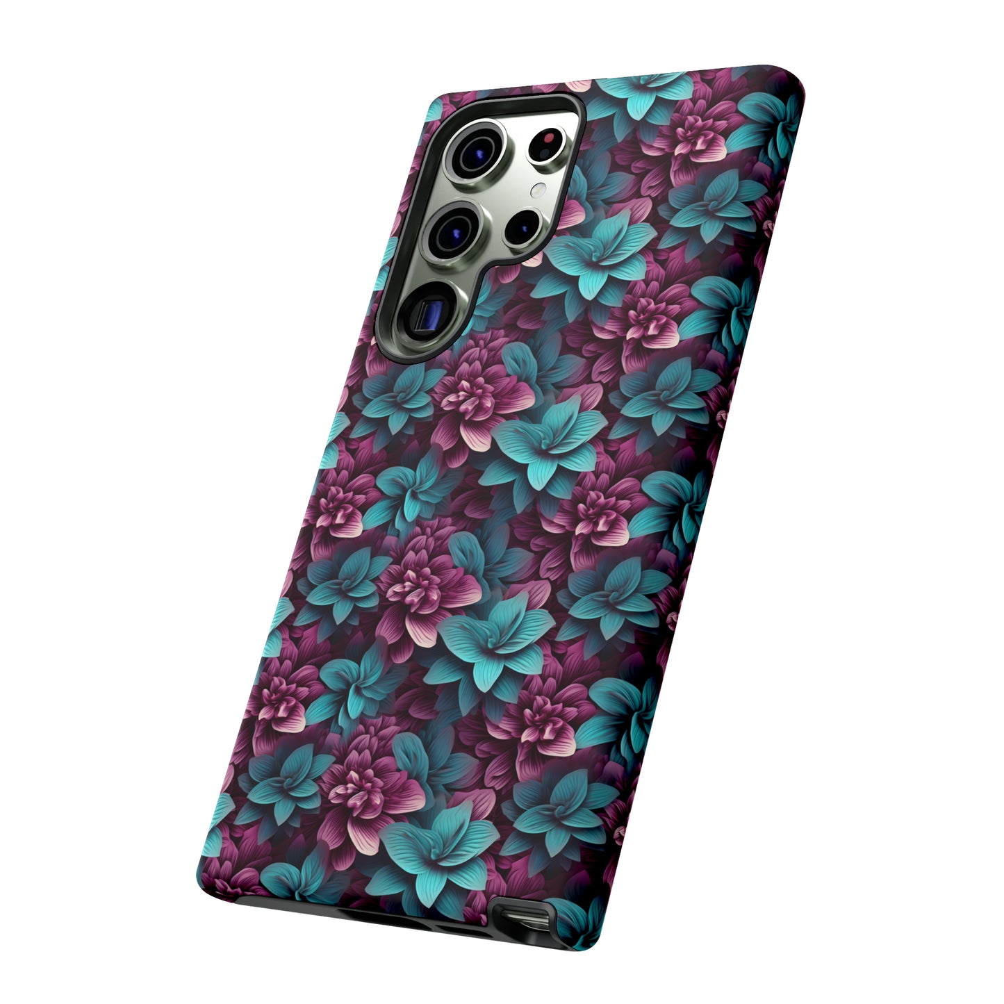 3D Flowers Tough Cases